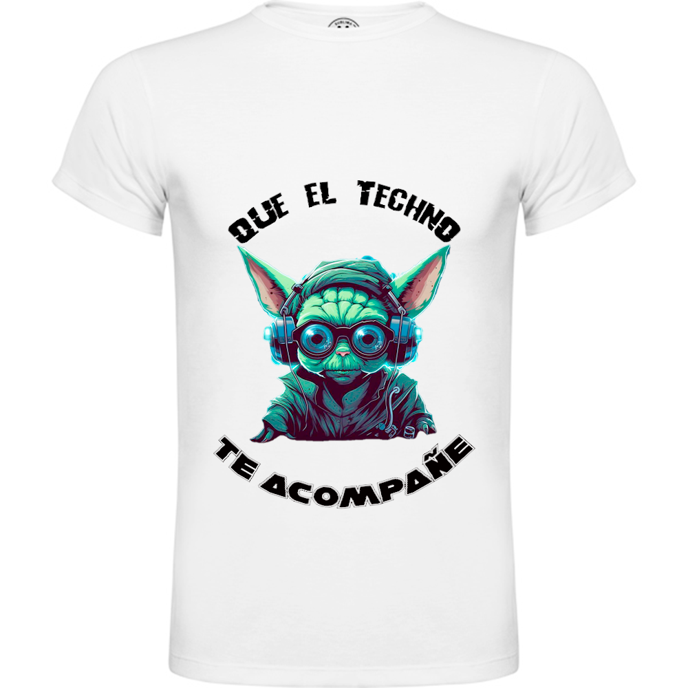 Camiseta básica QUE EL TECHNO TE ACOMPAÑE
