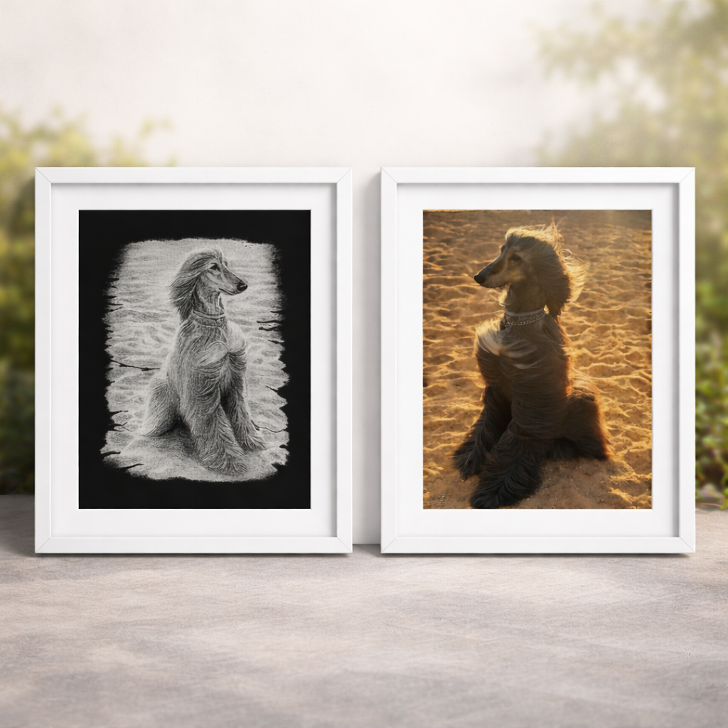 Grabado láser personalizado en cristal con foto de tu mascota