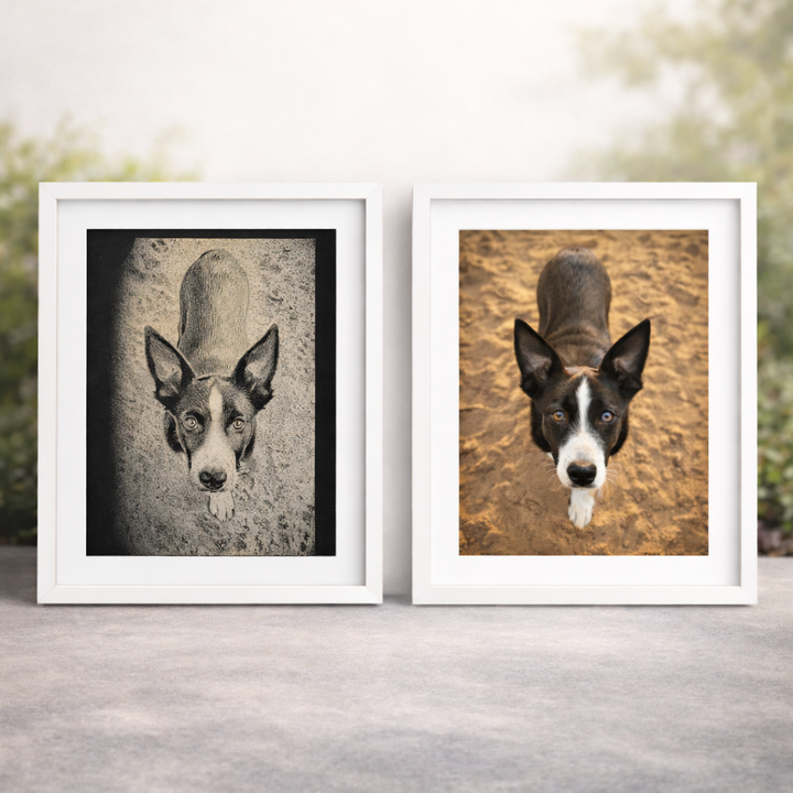 Grabado láser personalizado en cristal con foto de tu mascota