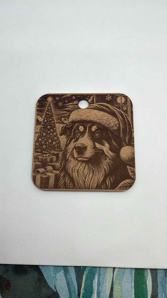 Adorno navideño en madera