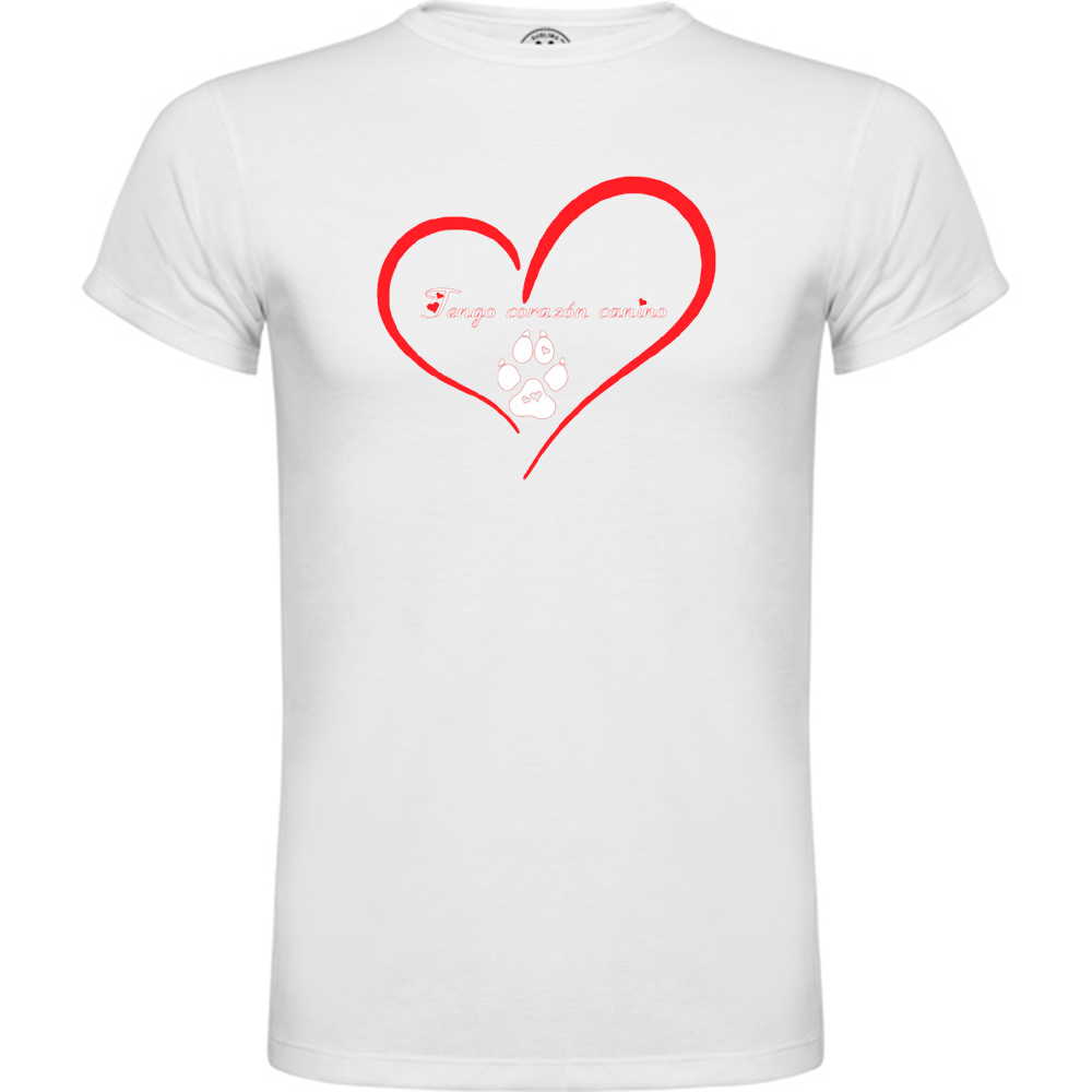 Camiseta corazón hombre