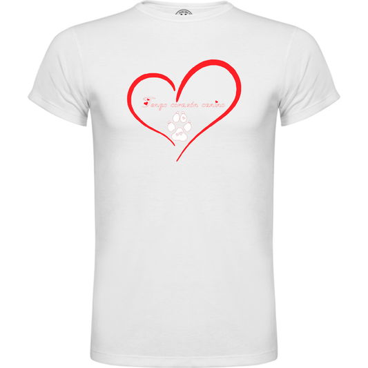 Camiseta corazón hombre