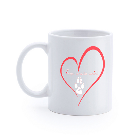 Taza Corazón canino