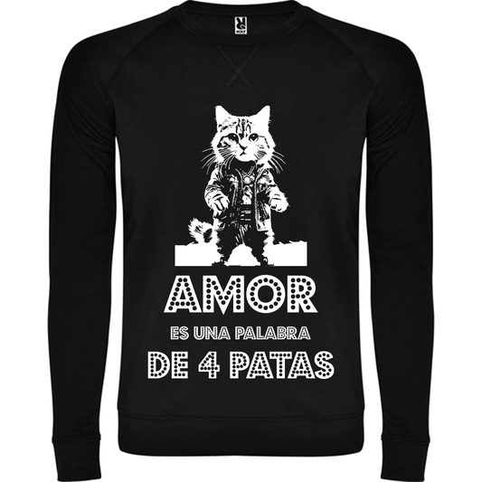 Sudadera negra Catlover